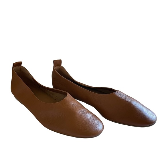 Everlane The Italian Leather Day Glove in Toasted Almond Ballet Flats Size 8 1/2 - Picture 4 of 13